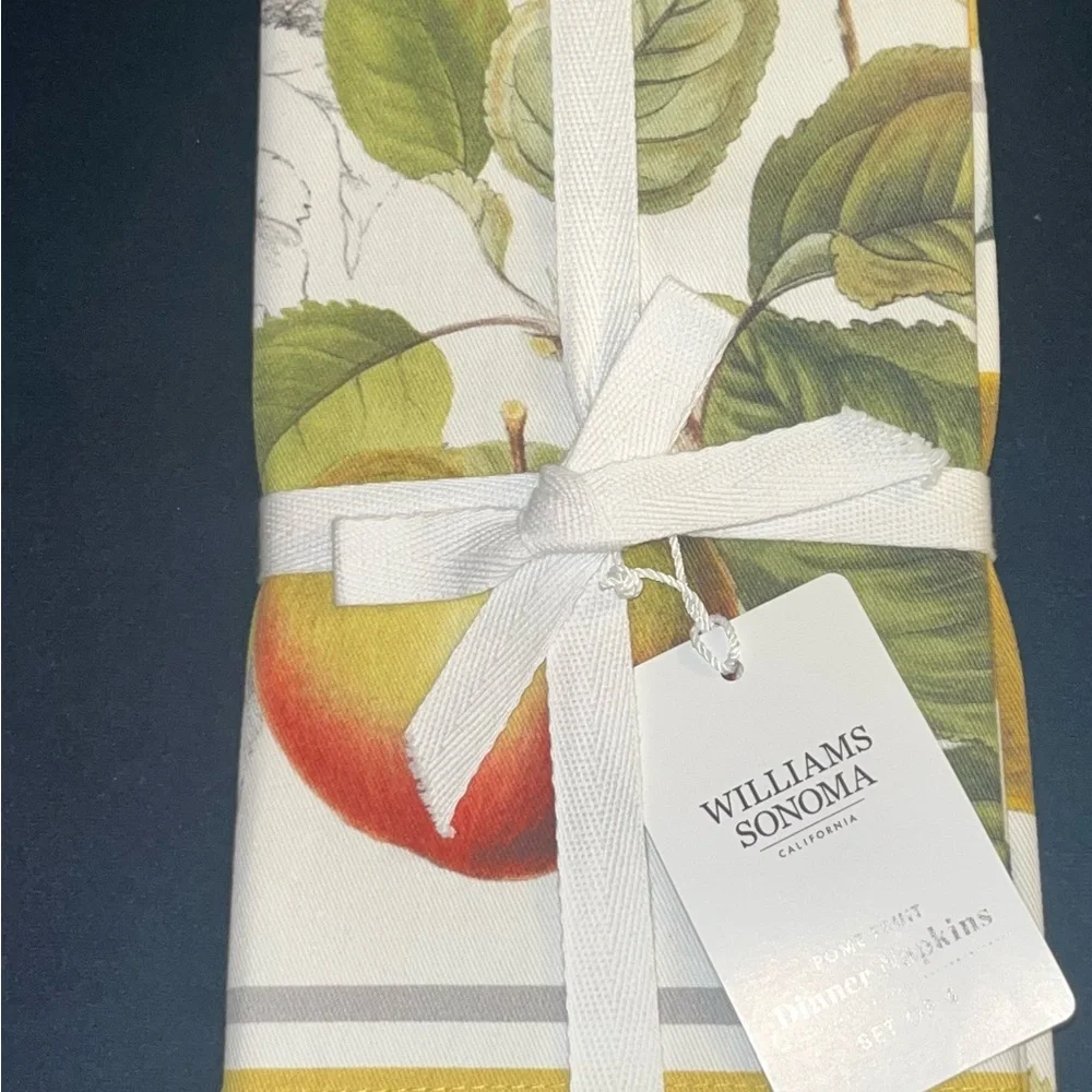 NWT Williams & Sonoma Autumn Harvest Napkins